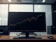Bitcoin price chart analysis showing a trading range between two key levels.