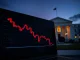 Bitcoin recovery stalls after Fed holds interest rates, showing a chart with a price drop near $75,000