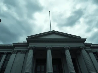 Exterior of a federal courthouse in Manhattan, where former Celsius executive Roni Cohen-Pavon is set to be sentenced.