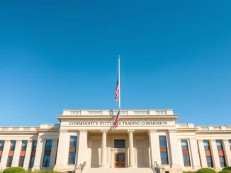 CFTC headquarters building in Washington D.C., representing the agency's role in prediction market regulation and event contract oversight.