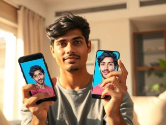 ChatGPT Images 2.0 user in India creating AI-generated portrait on smartphone