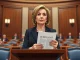 Senator Cynthia Lummis discusses the CLARITY Act and its DeFi developer protections in a Senate setting.