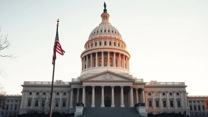 US Capitol building on a sunny morning, representing the CLARITY Act legislative markup.