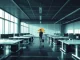 Empty office floor at Cloudflare headquarters after layoffs, symbolizing AI-driven workforce reduction