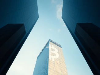 CME Group headquarters building in Chicago under clear sky
