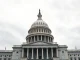 US Capitol building on cloudy day with digital network overlays symbolizing crypto and AI political influence