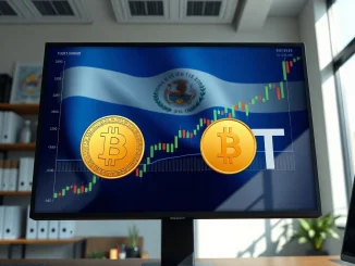 Crypto today: Stablecoins and Bitcoin charts with Latin American flag background.