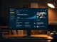 Digg's new AI news aggregator interface displayed on a desktop monitor in a modern newsroom setting.