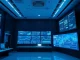 DTCC and Chainlink 24/7 collateral management network control room with blockchain data screens