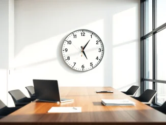 Strategic clock illustrating the critical 12-month window for startup exit timing and peak valuation.