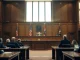 A California courtroom where jurors are deliberating the Elon Musk vs Sam Altman OpenAI case.