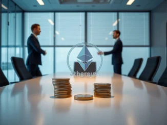 Ethereum Foundation and BitMine OTC deal handshake with ETH coins