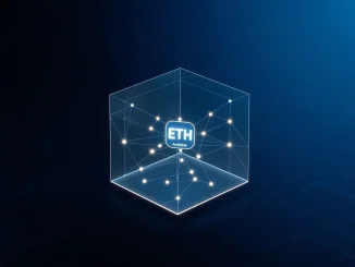 Blockchain network visualization representing the accelerating Ethereum supply crunch and reduced token liquidity.