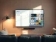 Google TV home screen showing Gemini AI features and YouTube Shorts feed in a modern living room