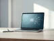Google Workspace AI tools automating office productivity tasks on a laptop in a modern workspace.