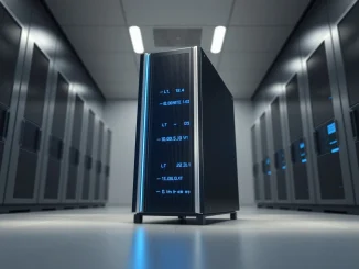 Internet Computer (ICP) blockchain server infrastructure representing decentralized network technology.