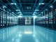 Modern server room with illuminated data racks symbolizing blockchain infrastructure and oracle security after a DeFi exploit.