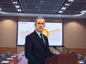 Michael Saylor speaking during Strategy Q1 earnings call, discussing a potential Bitcoin sale to inoculate the market.