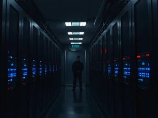 Inside a data center in Tehran used by Iran's largest cryptocurrency exchange, Nobitex.