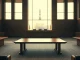 Empty courtroom with a judge's bench, symbolizing the conclusion of the Musk v. Altman OpenAI trial.