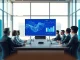 PayPal AI turnaround plan boardroom meeting with executives and neural network display