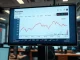 Trading dashboard showing Polymarket volume decline in April 2026