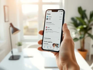 Smartphone displaying Poppy AI assistant dashboard with calendar and proactive suggestions