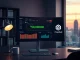 Prophet AI prediction market dashboard with live $10,000 trading tranche on a modern monitor