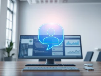 Salesforce's AI-powered Slackbot assistant integrated into a modern workplace desktop environment.