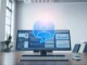 Salesforce's AI-powered Slackbot assistant integrated into a modern workplace desktop environment.