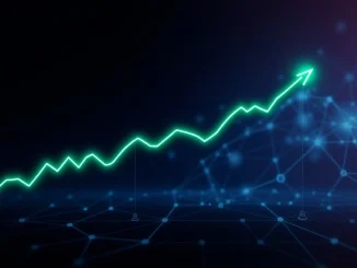 Sei blockchain network with bullish price chart