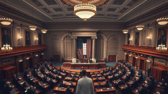 US Senate chamber during confirmation vote for Federal Reserve chair Kevin Warsh