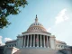 US Capitol building in Washington D.C. on a clear day, representing legislative action on cryptocurrency regulation.