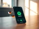 Smartphone showing Spotify AI DJ interface with multilingual support and avatar