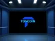 Toncoin price prediction chart with TON logo on dark background