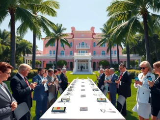 Trump memecoin holders gather at Mar-a-Lago for a private luncheon amid ethics concerns