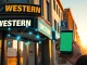 Western Union storefront in Bolivia with Solana blockchain network overlay representing USDPT stablecoin launch for remittances