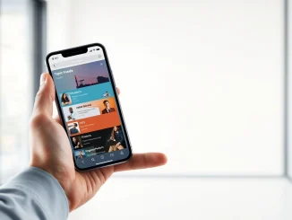 X app interface showing new Grok AI-powered custom feeds and topic timelines on a smartphone.