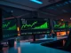 Zcash price chart showing bull flag breakout on trading monitors in a professional trading environment