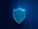 Zcash privacy coin symbolized by a digital shield representing secure transactions.