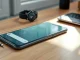 Google Pixel 10a running Android 17 showing the new bubble bar multitasking interface