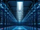 Data center interior with carbon removal imagery, representing Anthropic's climate commitment