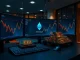 Ethereum trading monitors and gold bars on a desk representing a large institutional ETH purchase by BitMine.