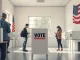 Voters at a polling station in Alabama during the Senate primary runoff election