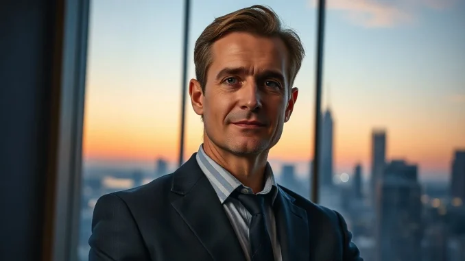 Justin Ernest, founder of Sabertooth VC, in a modern office setting
