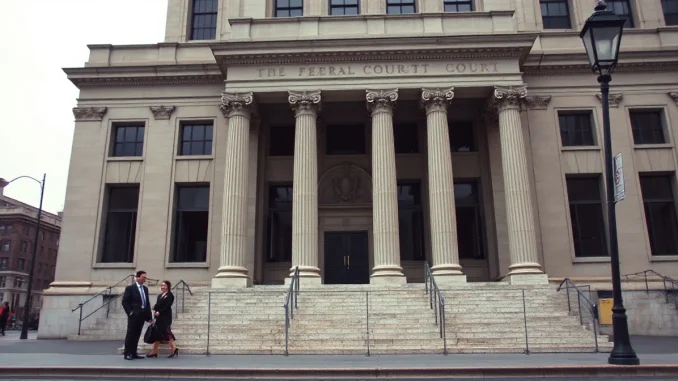 Exterior of Manhattan federal courthouse where Michelle Bond's campaign finance trial is scheduled