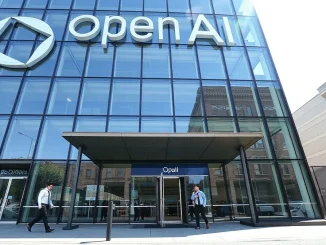 Exterior of OpenAI headquarters in San Francisco on a sunny day