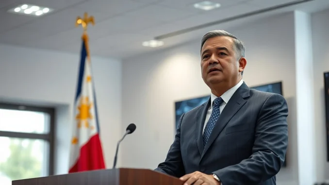 Philippine SEC Commissioner Rogelio Quevedo speaking at Philippine Blockchain Week 2026 about RWA tokenization readiness.