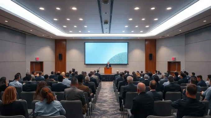 Conference hall at The Aerospace Corporation Campus for StrictlyVC Los Angeles event