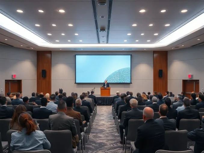 Conference hall at The Aerospace Corporation Campus for StrictlyVC Los Angeles event